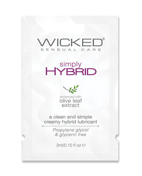 Wicked Sensual Care Simply Hybrid Lubricant .1 oz Lubricants - Tophatter Daily Deals