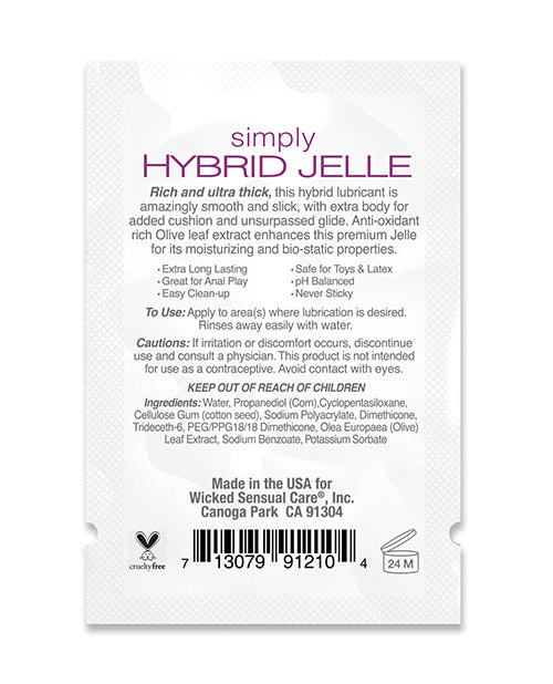 Simply Hybrid Jelle Lubricant Lubricants - Tophatter Daily Deals