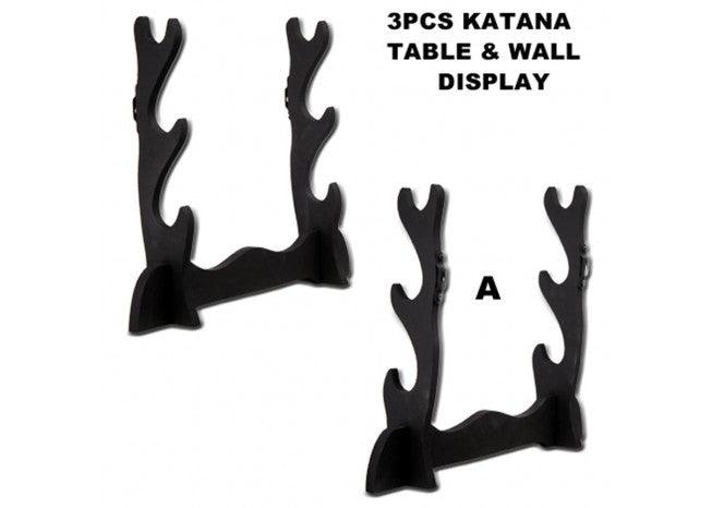 Three Tier Sword Display Stand Dual Purpose swords - Tophatter Daily Deals