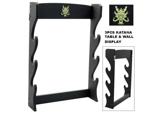 Three Tier Sword Display Stand Dual Purpose swords - Tophatter Daily Deals