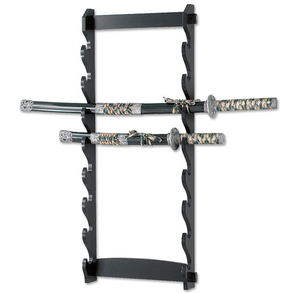 8 Tier Sword Wall Display Stand Rack only - TOPHATTER'S ARMORY DEALS Collectible Weapons - Tophatter Daily Deals