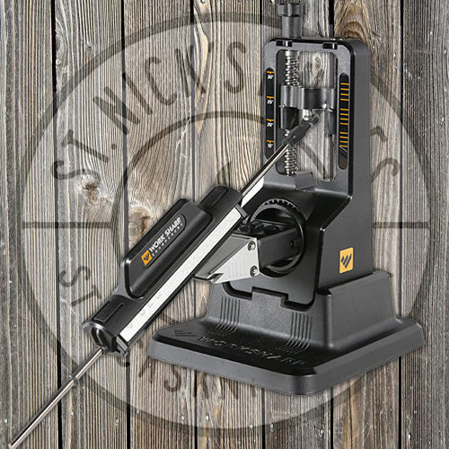 Work Sharp Precision Adjust Knife Sharpener with Tri-Brasive - WSBCHPAJ Sharpener - Tophatter Daily Deals