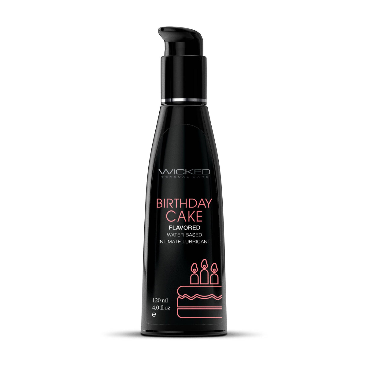 Wicked Sensual Care - Aqua Flavored Lubricant - Birthday Cake - 4oz Liquid - Tophatter Daily Deals