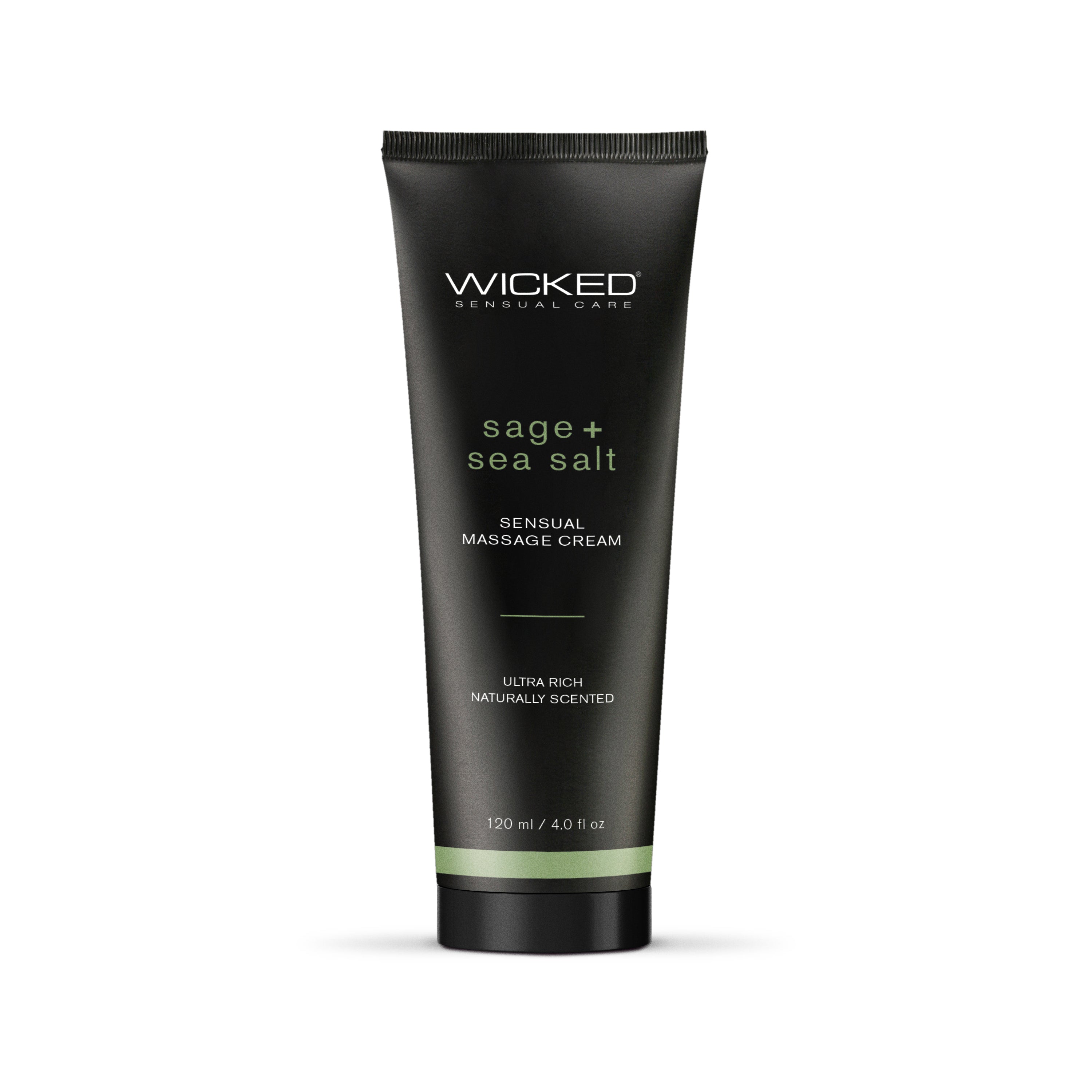 Wicked Sensual Care - Sensual Massage Cream - Sage & Sea Salt 4oz Liquid - Tophatter Daily Deals