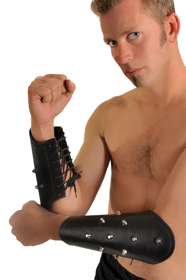 Leather Arm Guards Spikes Costume Accessories - Tophatter Daily Deals