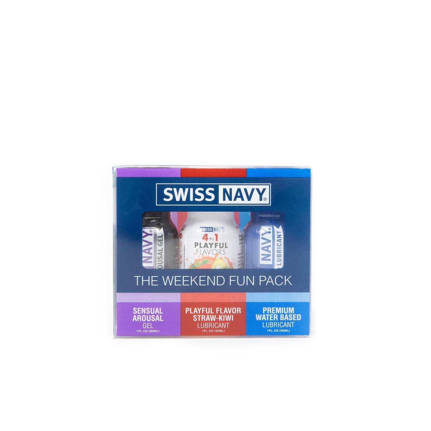 Swiss Navy Weekend Fun Pack - 3 Vibrant Flavors 2 Oz > Lube > Water Based - Tophatter Daily Deals