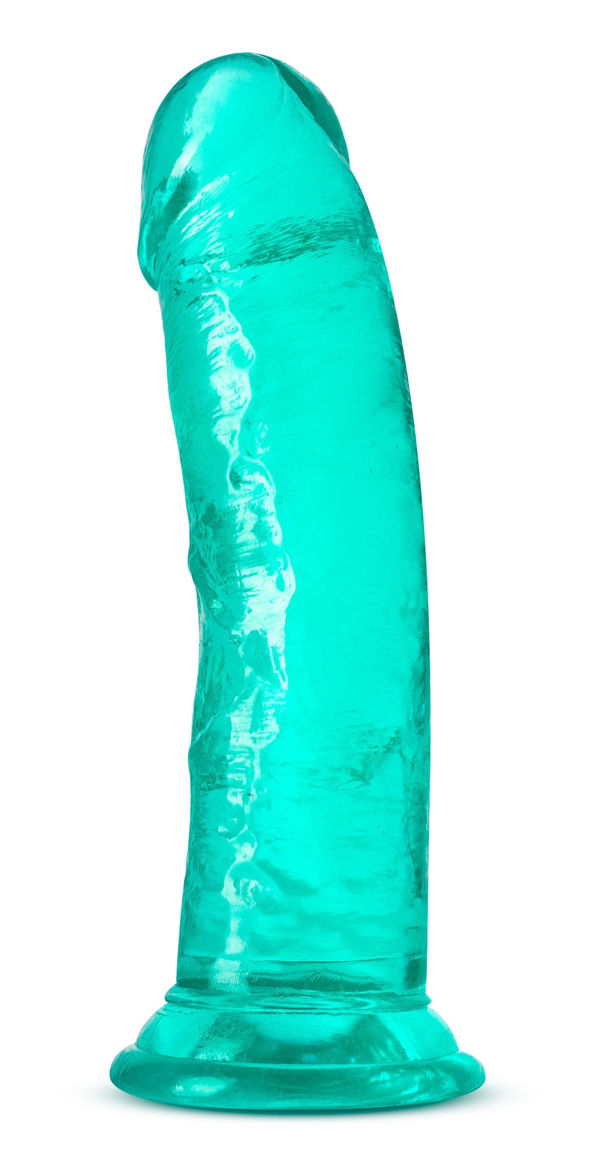 B Yours Plus Roar N Ride (Teal) – Soft Crystal Dildo 8 Inch with Suction Cup Base > Dildos > Realistic Dildos - Tophatter Daily Deals