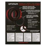 Link Up Optimum Black Dual-Density Silicone Vibrating Enhancer and Ultra-Soft Textured Support Ring > Cock Ring > Vibrating - Tophatter Daily Deals