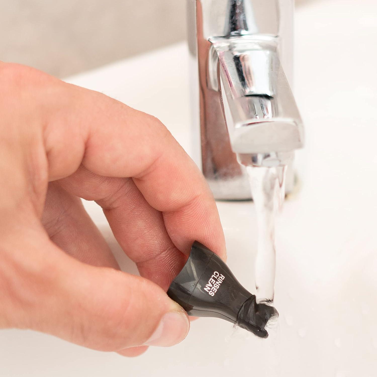 Nose Hair Clippers - Groomease Ear Nose Trimmer Cordless Eyebrow Health & Beauty - Tophatter Daily Deals