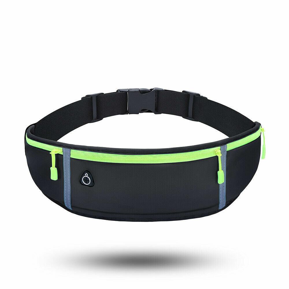 Waist Bum Bag - Jogging Running Cycling Gym Bum Bag Travel Waist Belt Pouch Sports Phone Holder Running Gym Cycling Adjustable Waist Bum Bag Belt Black Cycling - Tophatter Daily Deals