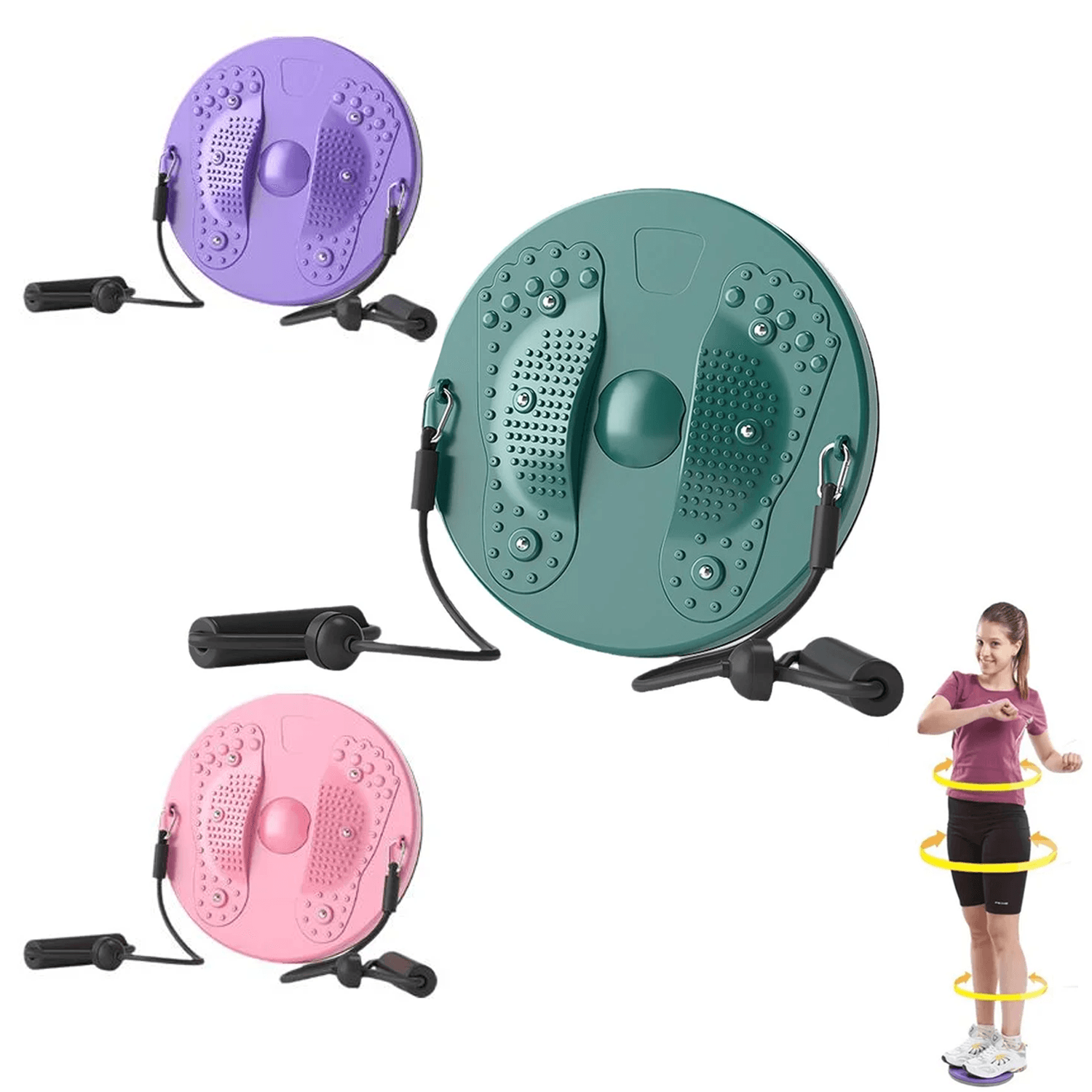 Waist Twisting Disc - Twist Board Foot Massage Home Fitness Exercise Equipment Exercise & Fitness - Tophatter Daily Deals