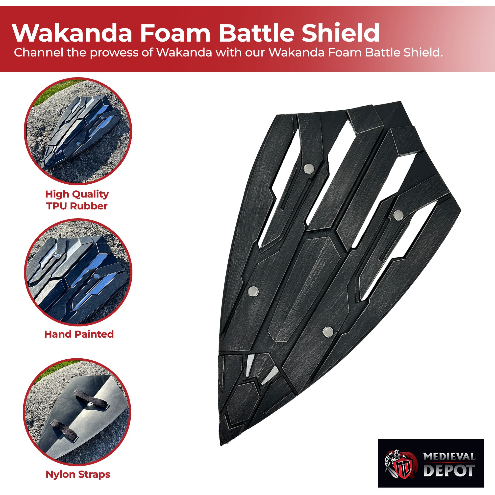 Wakanda Foam Battle Sheild Foam Products - Tophatter Daily Deals