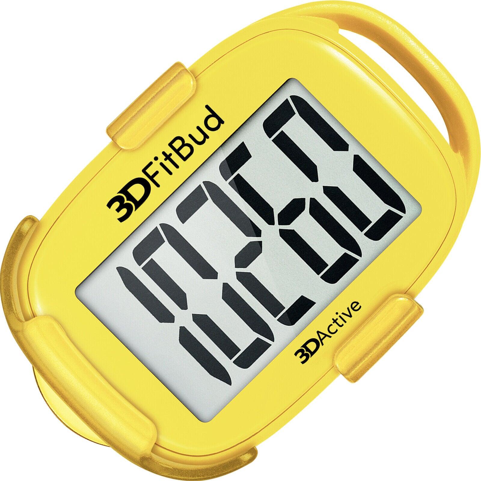 Simple Step Counter - 3D Pedometer with Clip and Lanyard A420S Yellow Sports & Outdoor - Tophatter Daily Deals