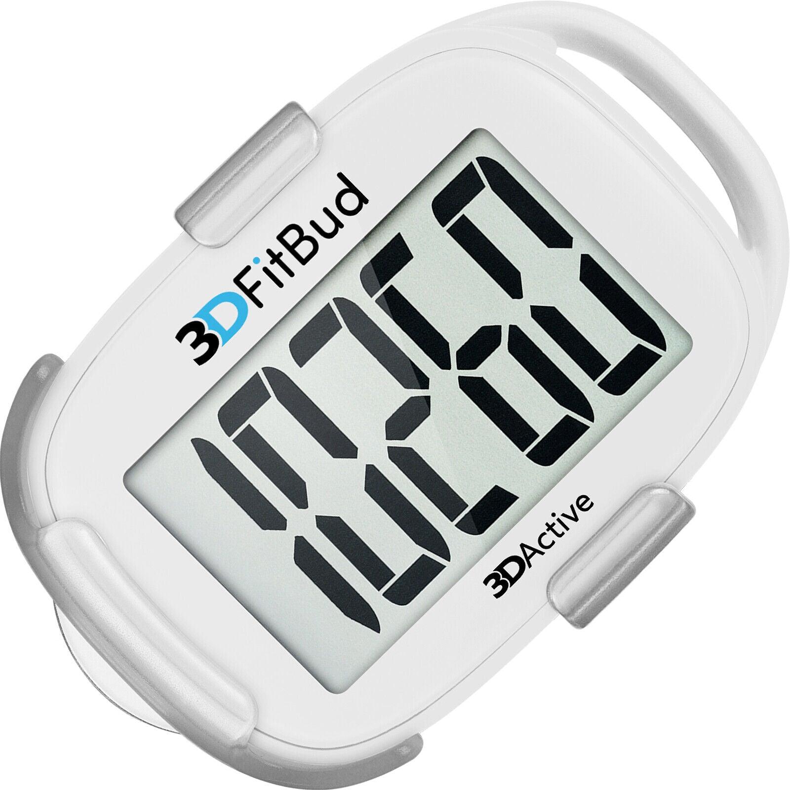 Simple Step Counter - 3D Pedometer with Clip and Lanyard A420S White Sports & Outdoor - Tophatter Daily Deals