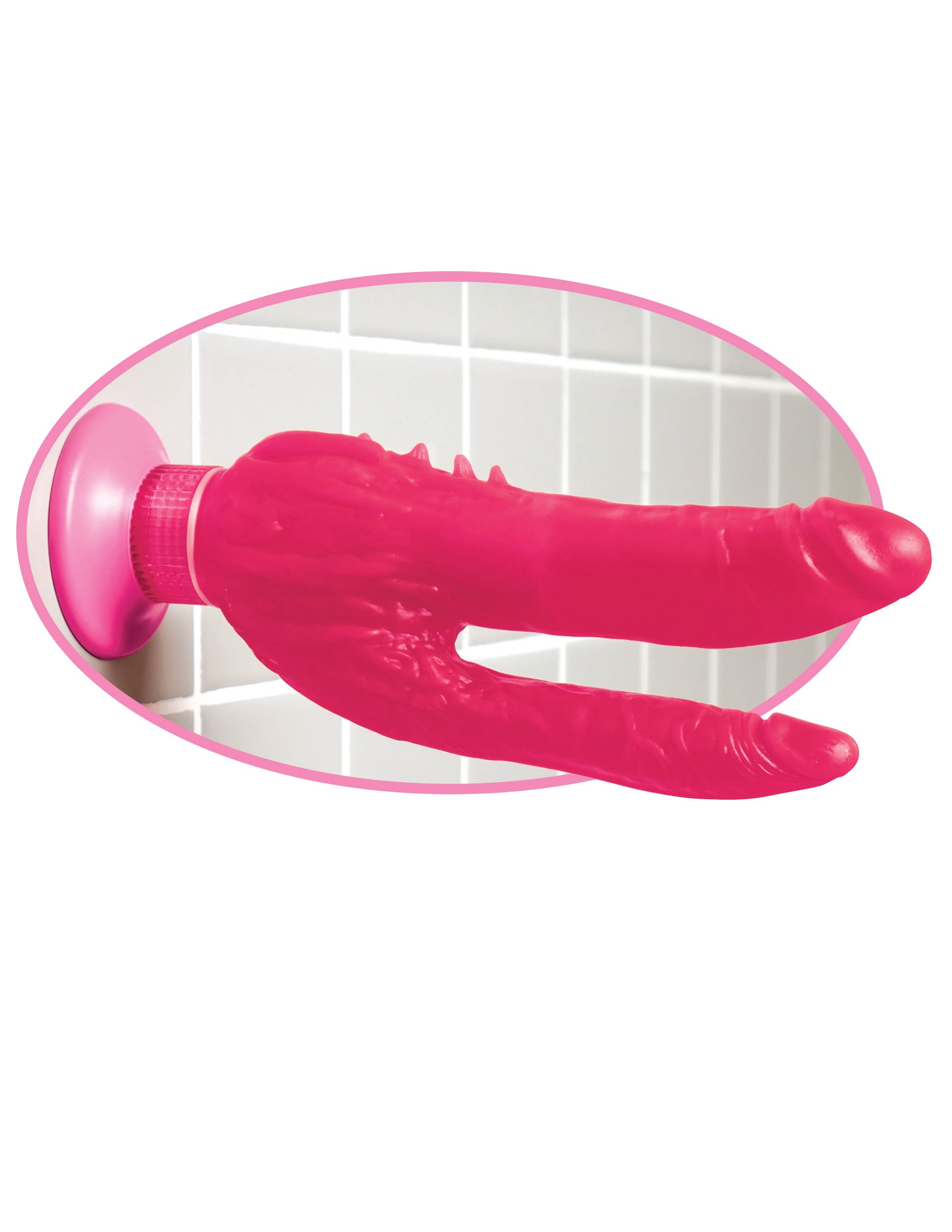 Wall Bangers Double Penetrator Vibrating Suction Cup > Vibrators > Unconventional - Tophatter Daily Deals