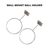 Ball Holder for Wall - 4X Wall Mount Ball Holder Football Storage Rack Basketball Display Sport Sports & Outdoor - Tophatter Daily Deals