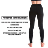 Best Fleece Lined Leggings UK - 4.9 TOG Black Tummy Control Thick Pants Women's Thermal Fleece Leggings Clothing - Tophatter Daily Deals
