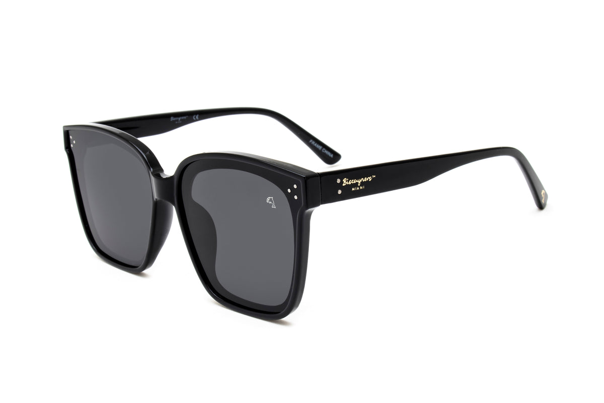 Biscayners Warren Black Sunglasses Warren Black Sunglasses - Tophatter Daily Deals