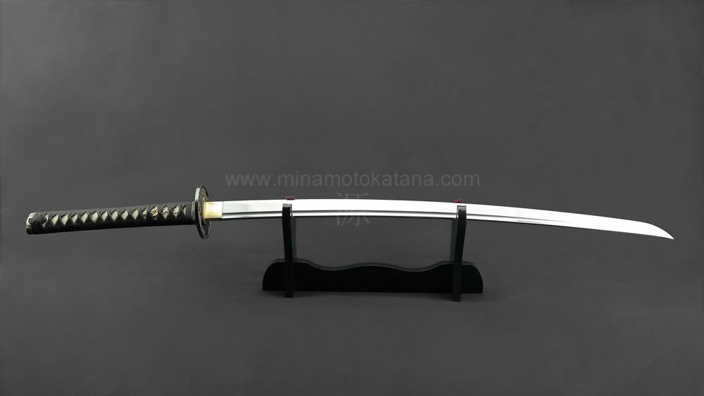 "Warrior's Rage" (Black) Hand Forged Katana In Clay Tempered 1060 HCS Katana - Tophatter Daily Deals