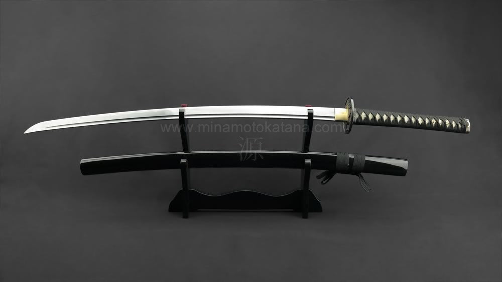 "Warrior's Rage" (Black) Hand Forged Katana In Clay Tempered 1060 HCS Katana - Tophatter Daily Deals