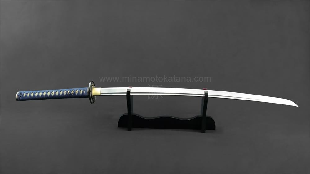 Deluxe "Warrior's Rage" (Blue) Hand Forged Katana In Clay Tempered 1060 HCS Katana - Tophatter Daily Deals