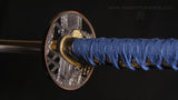 Deluxe "Warrior's Rage" (Blue) Hand Forged Katana In Clay Tempered 1060 HCS Katana - Tophatter Daily Deals