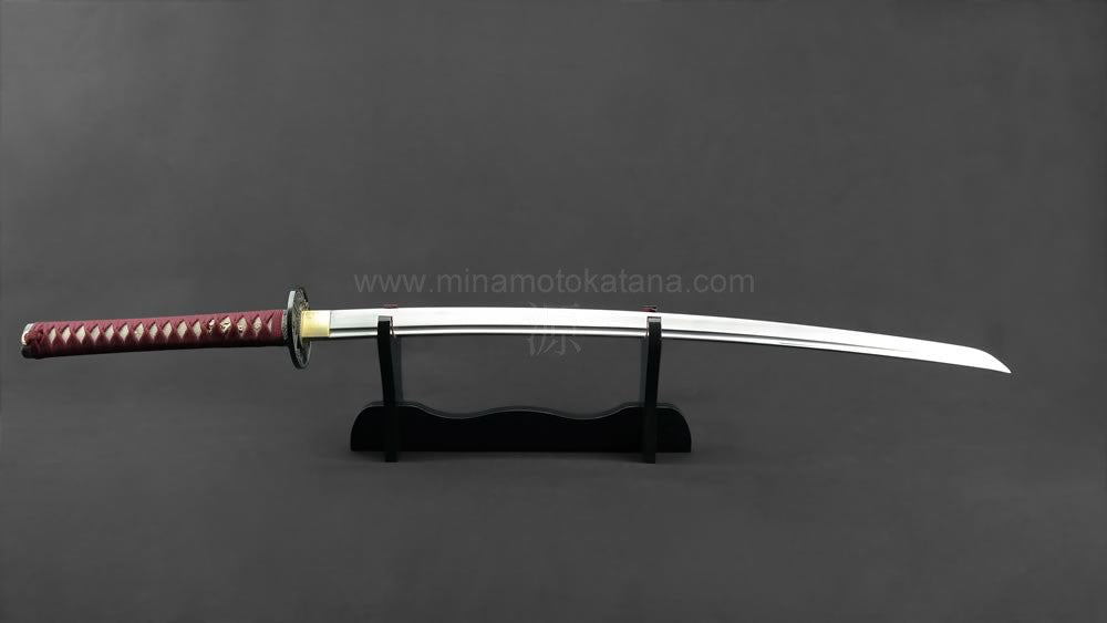 "Warrior's Rage" (Red) Hand Forged Katana In Clay Tempered 1060 HCS Katana - Tophatter Daily Deals