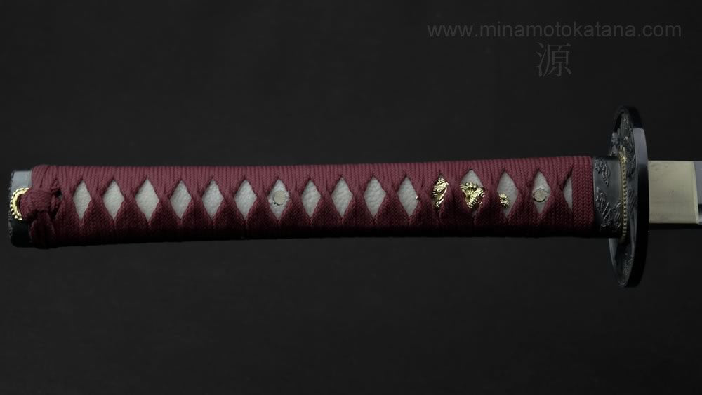 "Warrior's Rage" (Red) Hand Forged Katana In Clay Tempered 1060 HCS Katana - Tophatter Daily Deals