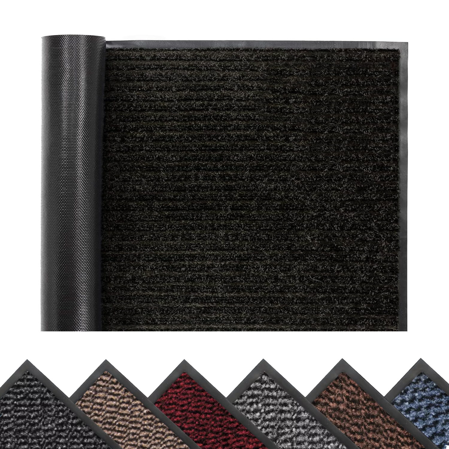 Washable Indoor Door Mat - Non Slip Large Rubber Back Barrier Mat Entrance Rug Dirt Trapper Home - Tophatter Daily Deals