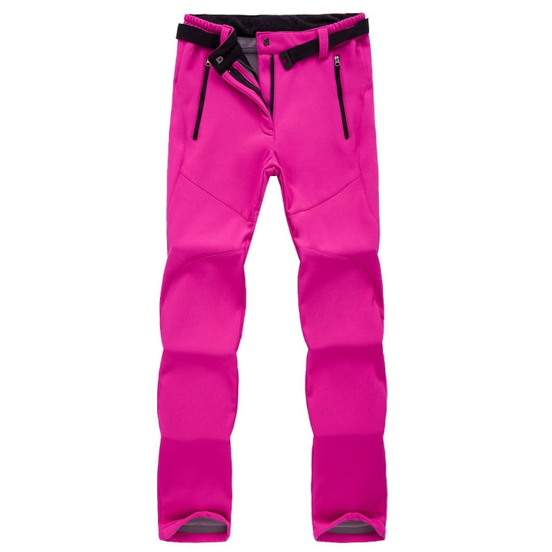 Waterproof & Breathable women’s hiking pants – elastic fit, durable material, for trekking and outdoor activities Pink Women's outdoor trousers - Tophatter Daily Deals