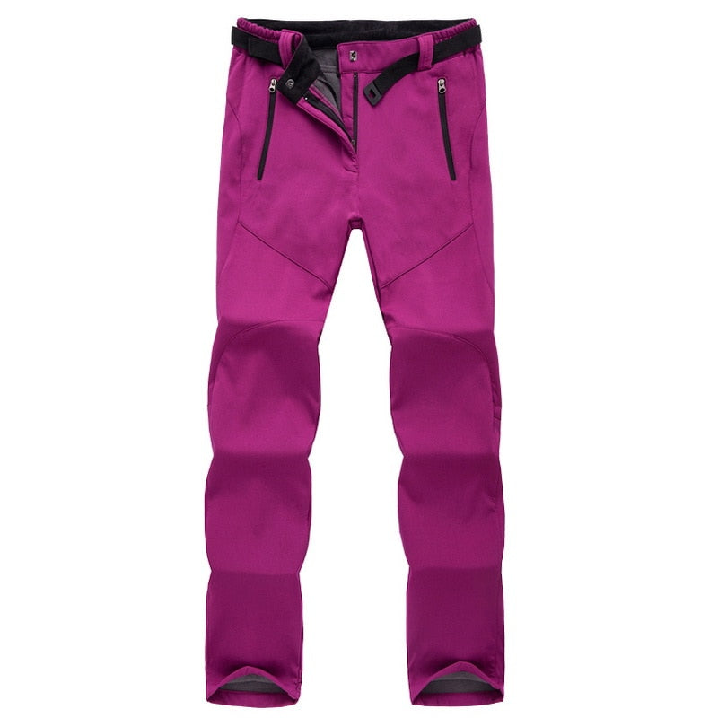 Waterproof & Breathable women’s hiking pants – elastic fit, durable material, for trekking and outdoor activities purple Women's outdoor trousers - Tophatter Daily Deals