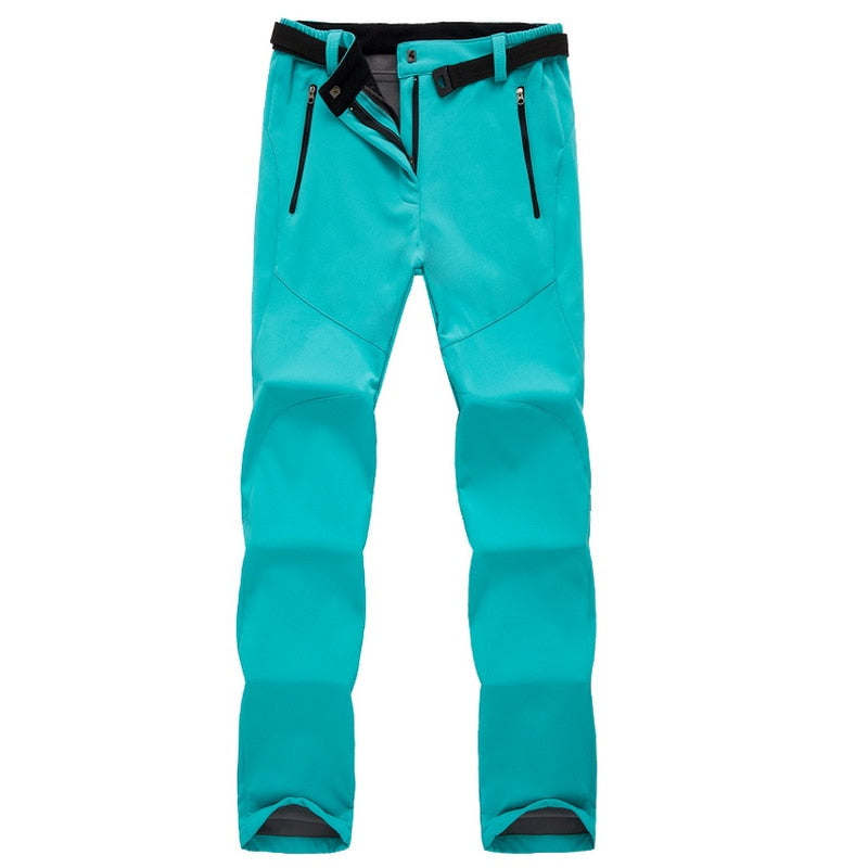 Waterproof & Breathable women’s hiking pants – elastic fit, durable material, for trekking and outdoor activities Sky blue Women's outdoor trousers - Tophatter Daily Deals