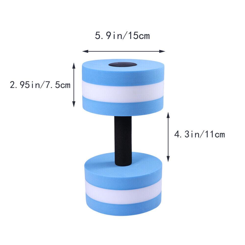 Water Weights for Pool - Exercise Foam Dumbbell Water Dumbbells for Water Aerobics Dumbbeells - Tophatter Daily Deals