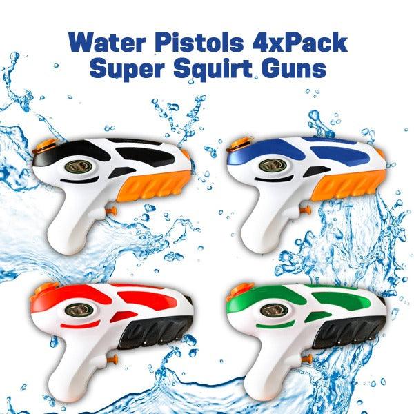 Most Powerful Water Gun UK - FOSUBOO Water Guns, 4 Pack Water Pistols for Kids Sports Toys - Tophatter Daily Deals
