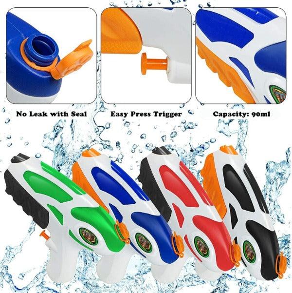 Most Powerful Water Gun UK - FOSUBOO Water Guns, 4 Pack Water Pistols for Kids Sports Toys - Tophatter Daily Deals