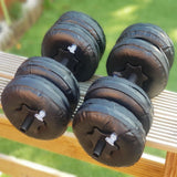 Water Dumbbells - 20-25 KG Water Filled Dumbbells Set Portable PVC Travel Dumbbeells - Tophatter Daily Deals