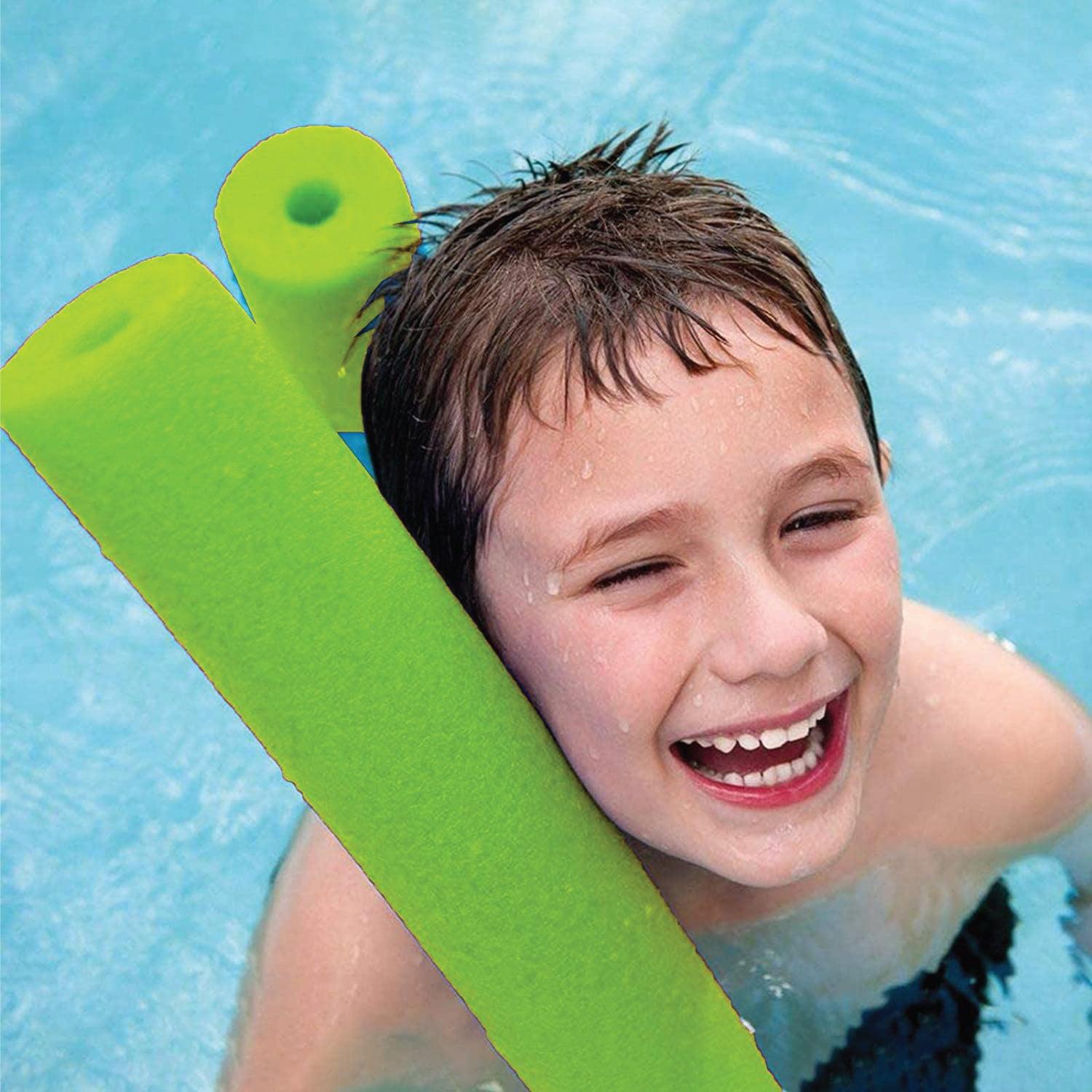 Foam Swimming Pool Noodle - 3x Swimming Pool Noodle Stick Water Float Aid Strip Blue or Red Summer & Swimming - Tophatter Daily Deals