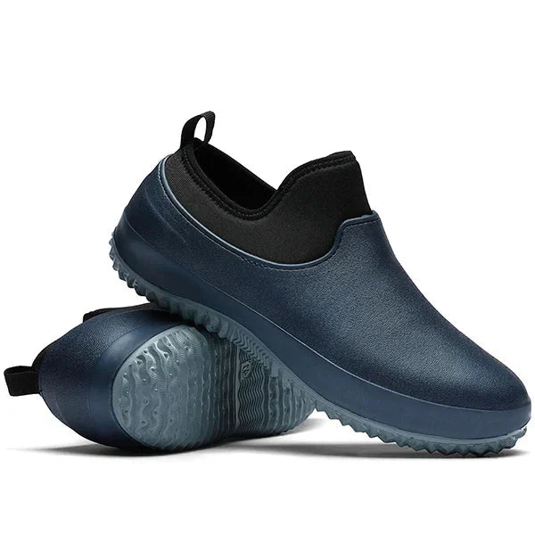 Waterproof Slip-On Work Shoes Slip Resistant Comfortable Blue - Tophatter Daily Deals