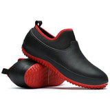 Waterproof Slip-On Work Shoes Slip Resistant Comfortable Red - Tophatter Daily Deals