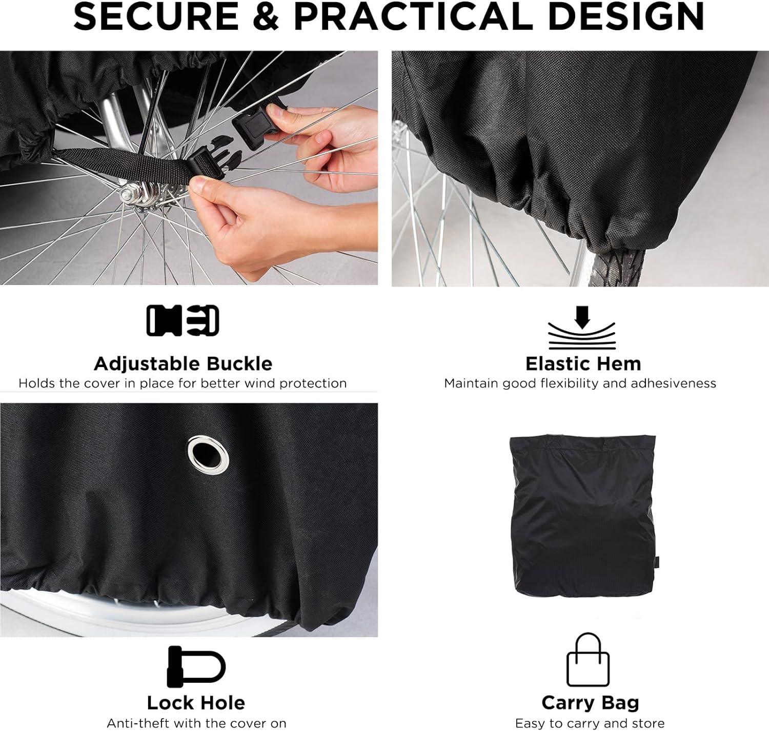 Heavy Duty Bicycle Covers - Waterproof Mountain Bike Bicycle Cover Heavy Duty Outdoor Protector for 2 Bikes Cycling - Tophatter Daily Deals