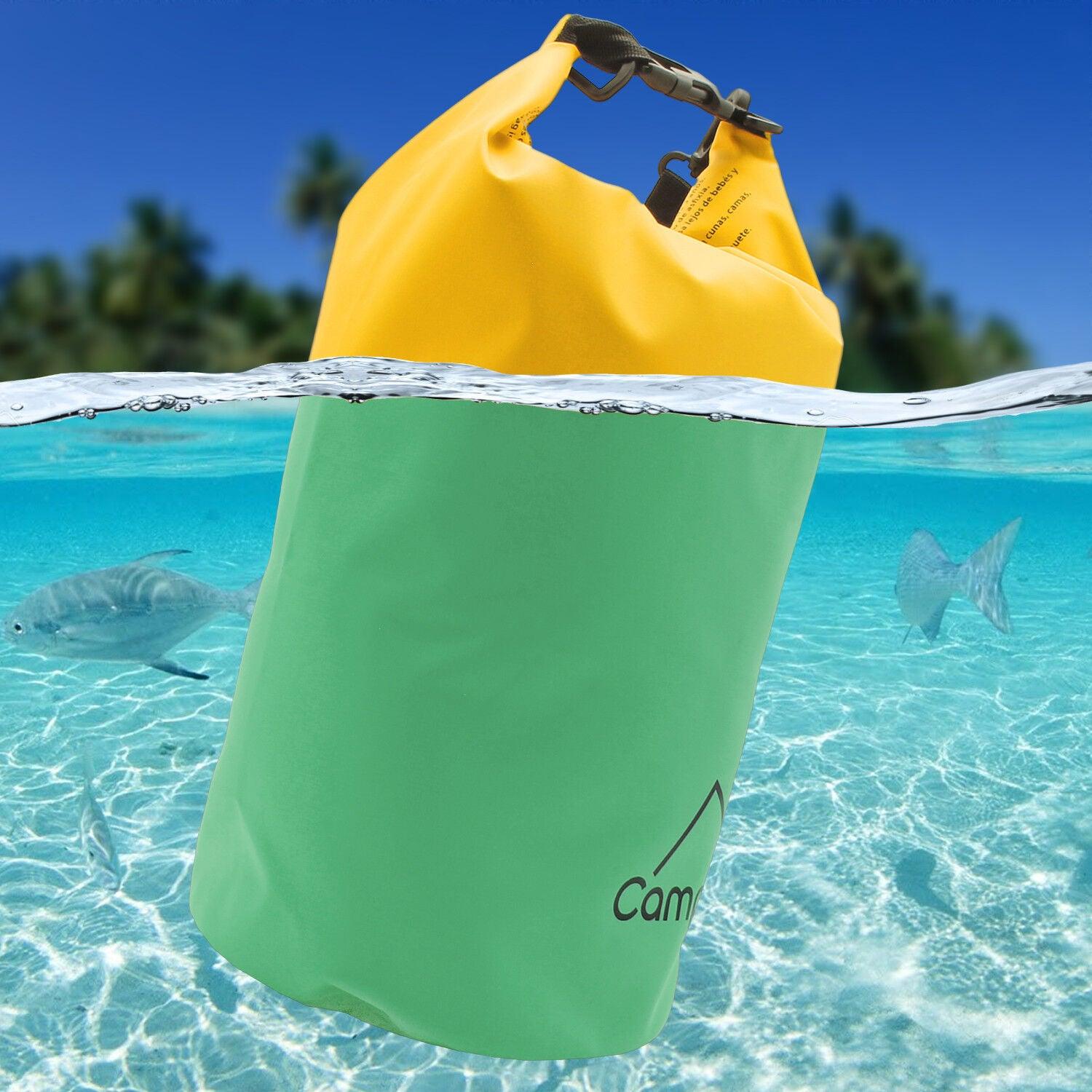 Small Dry Bags UK - 5L 10L 20L Waterproof Dry Bag Storage Dry Sack Hiking Camping Kayaking Fishing Outdoor Recreation - Tophatter Daily Deals