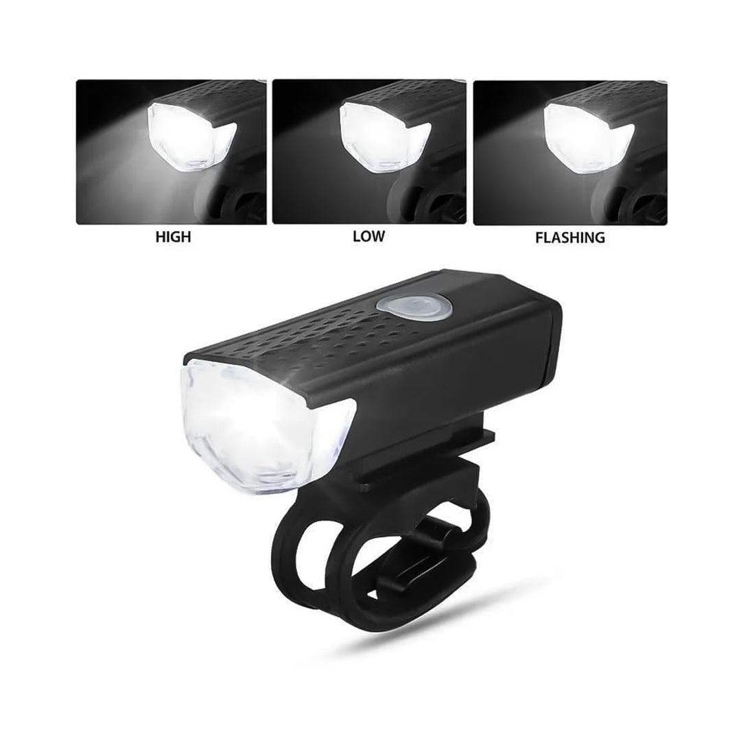Rechargeable Cycle Lights - USB Rechargeable Bike Lights Rear Front Hazard Waterproof LED Front & Rear Light Cycling - Tophatter Daily Deals
