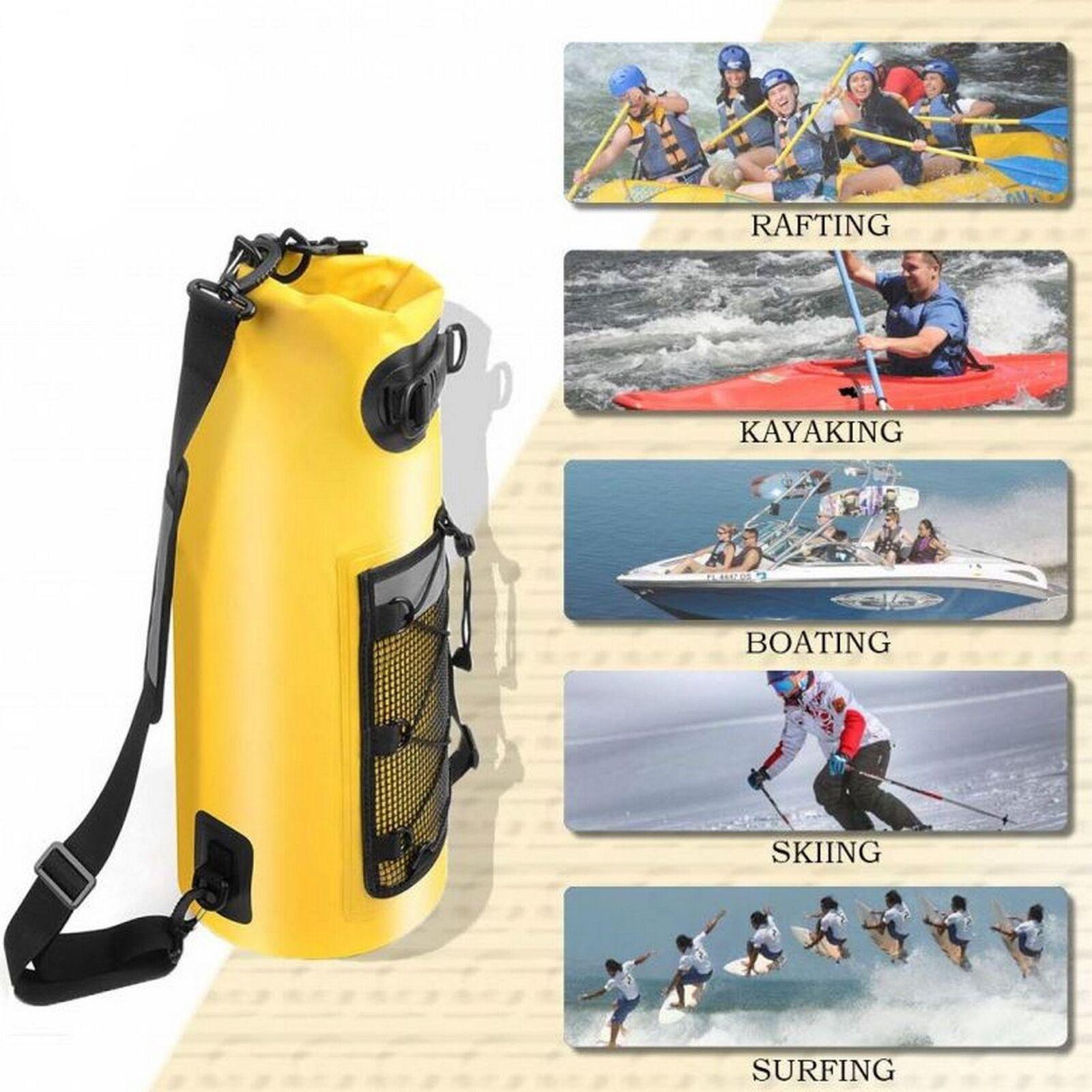 Waterproof Backpack UK - Scuba, Kayaking, Boating Waterproof 10L Dry Bag, Shoulder Strap and Carry Handle Outdoor Recreation - Tophatter Daily Deals