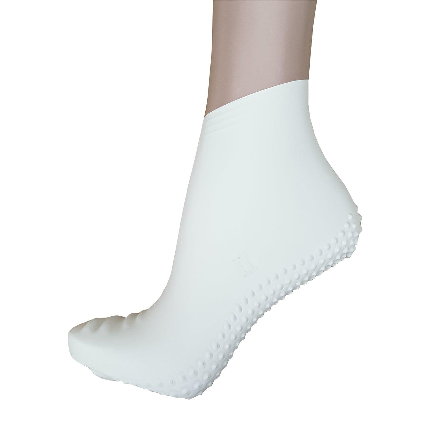 Waterproof Swimming Socks - Swim Socks Anti Verruca 100% Latex Swimming Pool Foot Guard White Medium 1-2 Junior Swimming - Tophatter Daily Deals