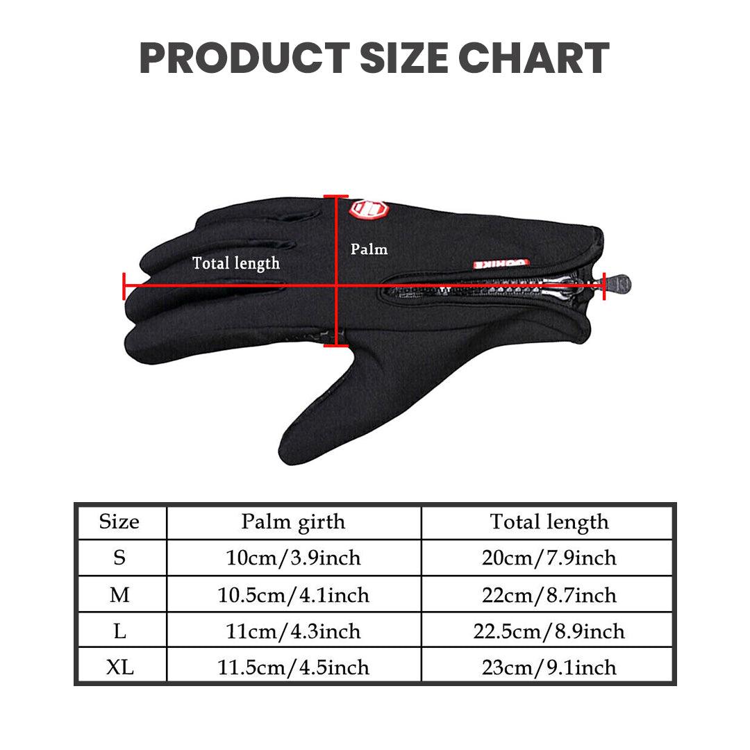 Thermal Waterproof Gloves - Winter Warm Windproof Waterproof Fleece Lined Thermal Touch Screen Gloves Gloves - Tophatter Daily Deals