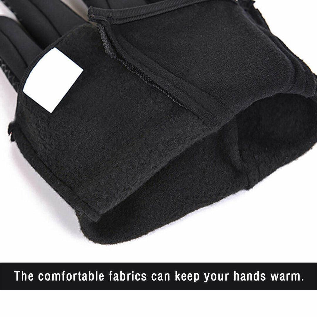 Thermal Waterproof Gloves - Winter Warm Windproof Waterproof Fleece Lined Thermal Touch Screen Gloves Gloves - Tophatter Daily Deals