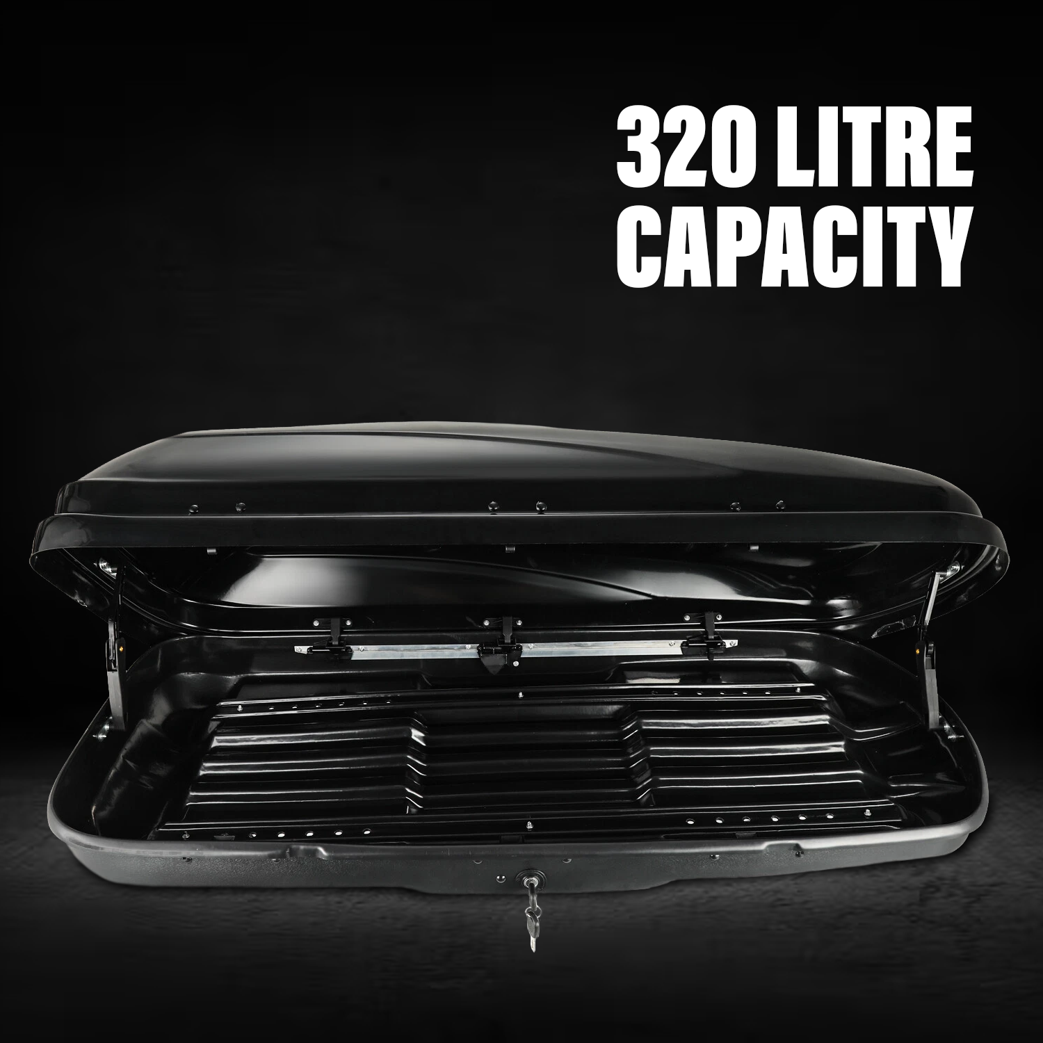 Car Roof Box – 320 Litre Lockable Hard Shell Roof Luggage Storage Carrier Roof Boxes - Tophatter Daily Deals