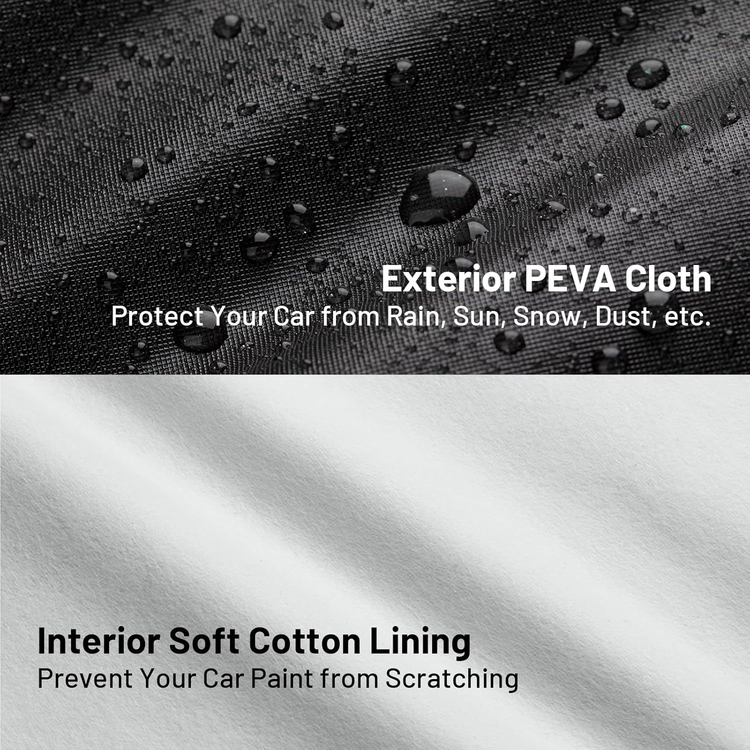 Outdoor Car Cover – All-Weather 6 Layer Protection with Wind Straps & UV Shield Outdoor car cover - Tophatter Daily Deals