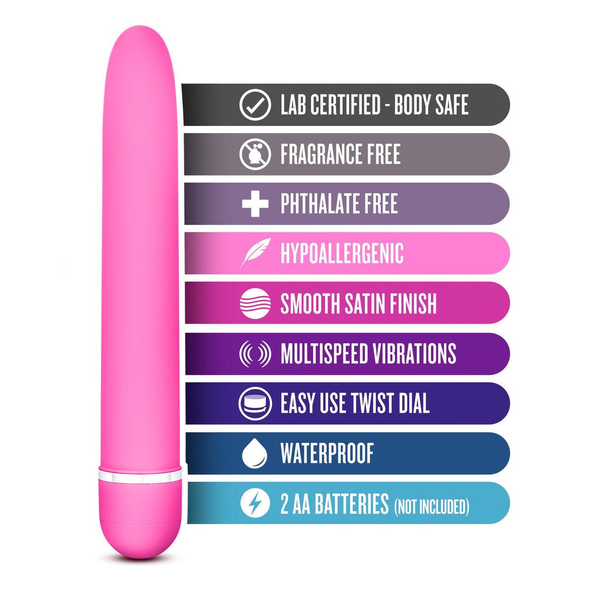 Rose Luxuriate Pink 7 Inch Vibrator > Vibrators > Standard Vibrators - Tophatter Daily Deals