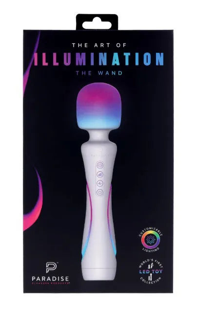 Paradise Illumination The Wand – RGB Illuminated Wand Vibrator > Sex Toys > Massage Wands - Tophatter Daily Deals
